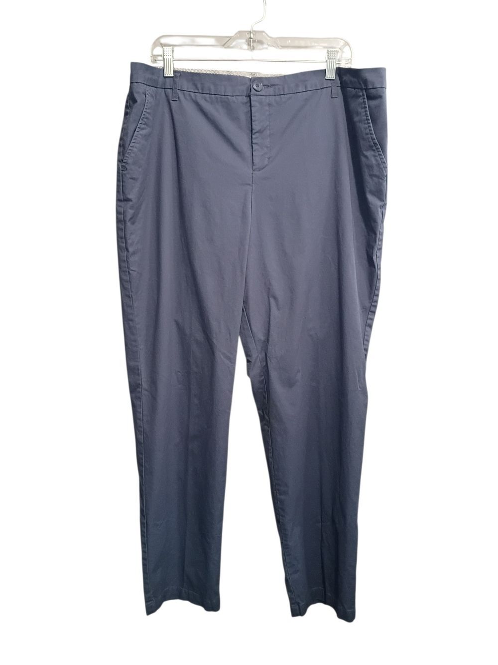 Croft and Barrow Pants Women's 18W Blue Slacks Business Office Career Wear